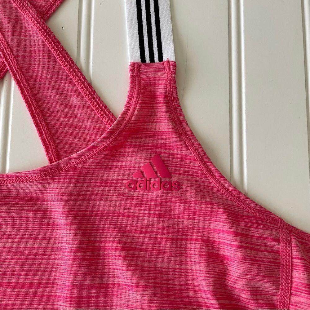 Adidas Pink Performer X-Back Strap Tank Top - Size Large - Picture 2 of 7
